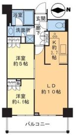 イーストコア曳舟一番館 4階 間取り図