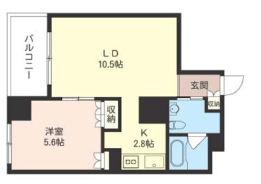 エスティメゾン板橋C6 703 間取り図