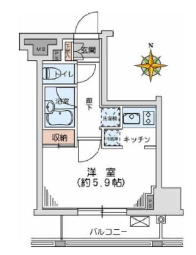 文京春日プラッツ 2階 間取り図