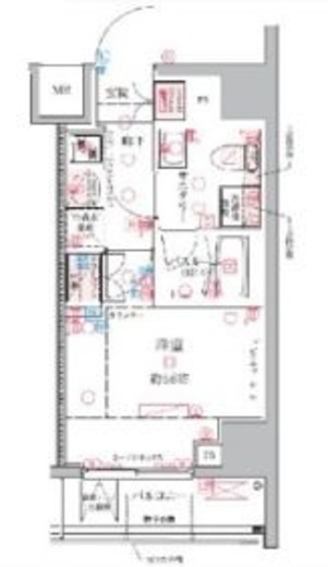 クレヴィスタ横浜関内 10階 間取り図
