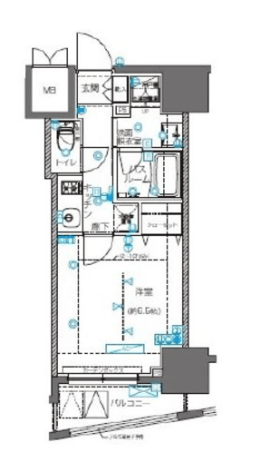 ZOOM横浜桜木町 3階 間取り図