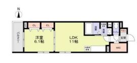 コモド戸越 203 間取り図