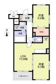 コモド戸越 206 間取り図
