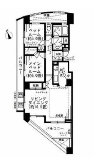 瀬田ガーデンハウス 8階 間取り図