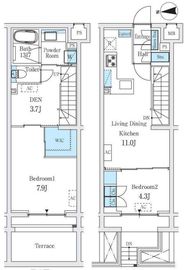 STANDZ柿の木坂 108 間取り図