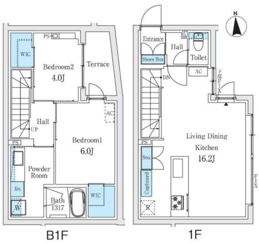 STANDZ柿の木坂 110 間取り図