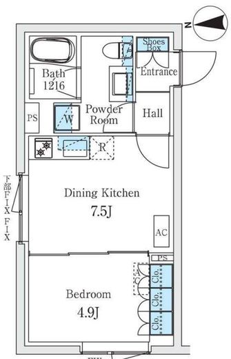 STANDZ柿の木坂 301 間取り図