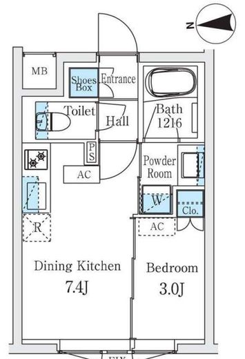 STANDZ柿の木坂 302 間取り図