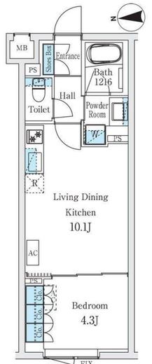 STANDZ柿の木坂 306 間取り図