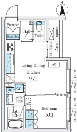 STANDZ柿の木坂 211 間取り図