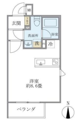 F-City住吉 403 間取り図