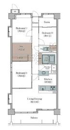 クラシアム大井町 603 間取り図
