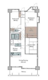 クラシアム大井町 408 間取り図