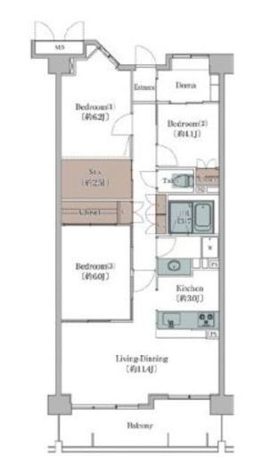 クラシアム大井町 707 間取り図