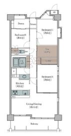 クラシアム大井町 608 間取り図