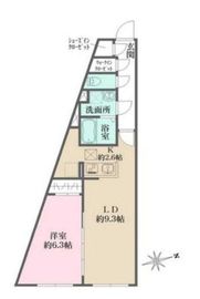 グローリオシェルト杉並方南町 402 間取り図