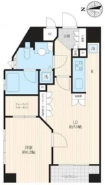 アルカーデンシティリンクス新宿 701 間取り図
