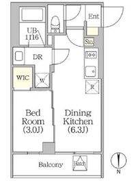 イプセ四谷テラス 305 間取り図