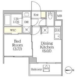 イプセ四谷テラス 203 間取り図