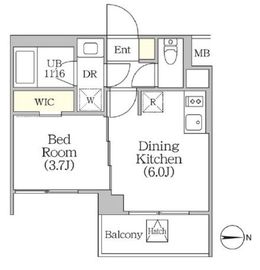 イプセ四谷テラス 303 間取り図