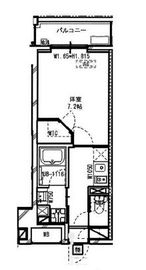 レジディア高円寺 204 間取り図