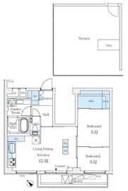 ソルテ千駄ヶ谷 404 間取り図