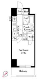 グランパセオ蔵前 702 間取り図