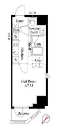 グランパセオ蔵前 501 間取り図