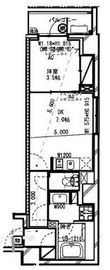 レジディア高円寺 207 間取り図