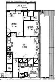 レジディア高円寺 506 間取り図