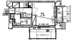 レジディア高円寺 606 間取り図
