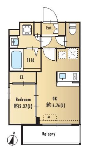 ArtizA AKABANE (アルティザ赤羽) 602 間取り図