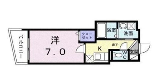 ロータス ザ・レジデンス入谷 202 間取り図