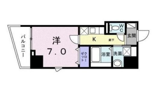 ロータス ザ・レジデンス入谷 301 間取り図