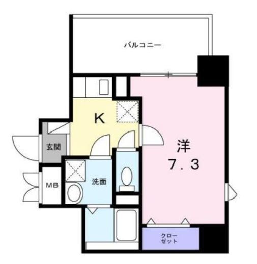 ロータス ザ・レジデンス入谷 204 間取り図