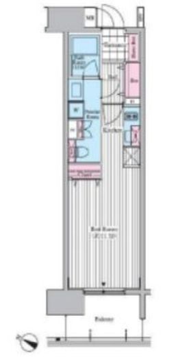 クロスレジデンス東十条 808 間取り図