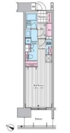クロスレジデンス東十条 808 間取り図