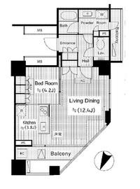 五番町マンション 5階 間取り図