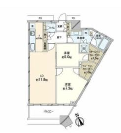 勝どきザ・タワー 18階 間取り図