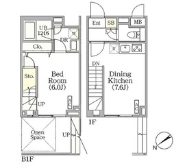 La Perla Meguro-Higashiyama (ラペルラ目黒東山) 104 間取り図