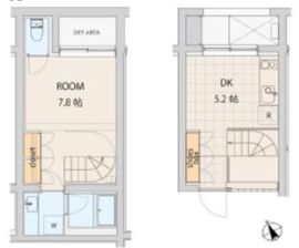 エスセナーリオ若松町 107 間取り図