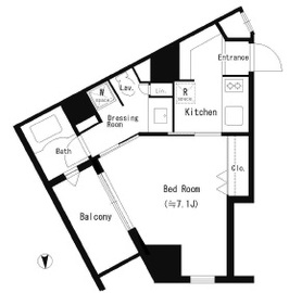 サンデプレ麻布 303 間取り図