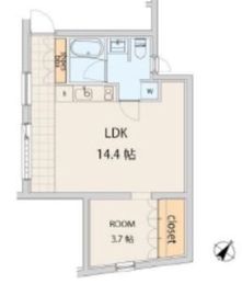 エスセナーリオ若松町 303 間取り図