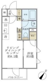 コンポジット渋谷初台 401 間取り図