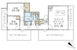 コンポジット渋谷初台 501 間取り図