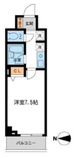ドゥーエ西大島 205 間取り図