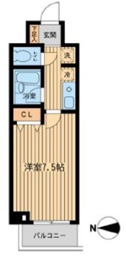 ドゥーエ西大島 107 間取り図