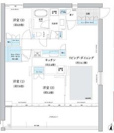 ガーデニエール砧ウエスト 508 間取り図