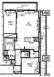 レジディア高円寺 704 間取り図