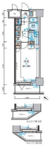 リヴシティ関内 6階 間取り図